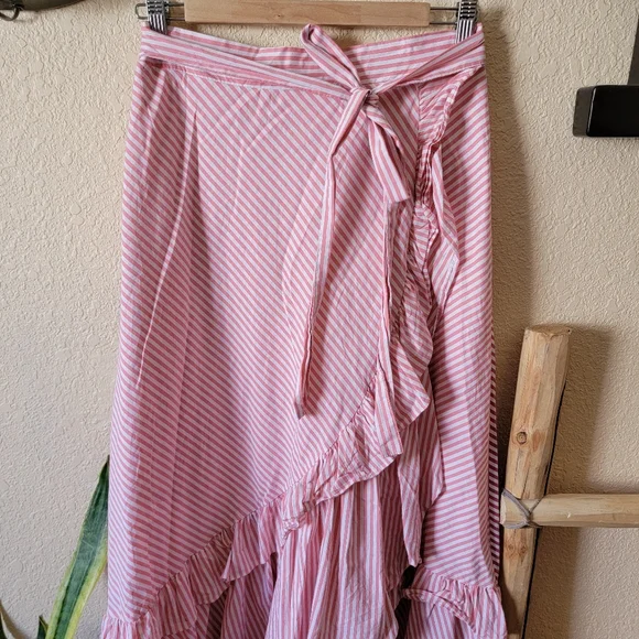 Maeve Anthropologie Penny Ruffled Midi Skirt - Picture 4 of 10